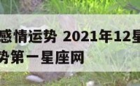 12星座感情运势 2021年12星座近期感情运势第一星座网