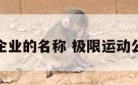 极限运动企业的名称 极限运动公司有哪些