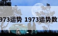 1973运势 1973运势数字