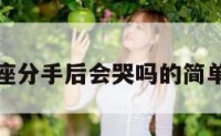 双子座分手后会哭吗的简单介绍