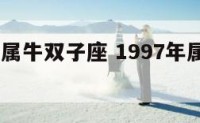 1997年属牛双子座 1997年属牛双子座女