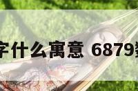 6877数字什么寓意 6879数字寓意