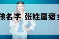 张姓属猪男孩名字 张姓属猪女孩名字2019