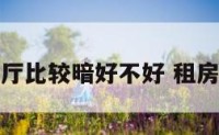 租房客厅比较暗好不好 租房子客厅