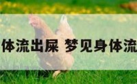 梦见身体流出屎 梦见身体流出屎水