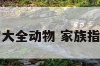 家族名字大全动物 家族指什么动物