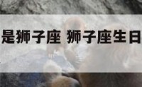 多少号生日是狮子座 狮子座生日是什么时候到什么时候