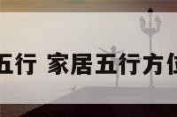 家居方位五行 家居五行方位风水图解