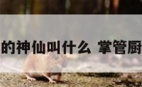 掌管厨房的神仙叫什么 掌管厨艺的神仙