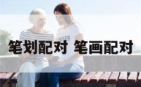 笔划配对 笔画配对