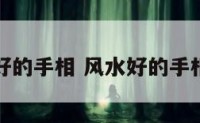 风水好的手相 风水好的手相图解