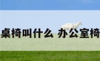 办公室的桌椅叫什么 办公室椅子叫什么