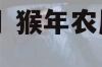 属猴生于农历8月 猴年农历8月出生是什么命