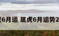 属虎6月运 属虎6月运势2025