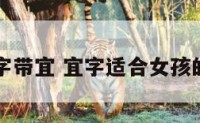 女孩名字带宜 宜字适合女孩的名字吗
