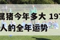 1970年属猪今年多大 1970年2021年属猪人的全年运势
