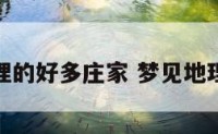 梦见地理的好多庄家 梦见地理的庄稼