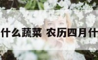 农历四月种什么蔬菜 农历四月什么蔬菜旺盛