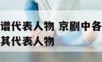 京剧各色脸谱代表人物 京剧中各色脸谱代表什么样的人其代表人物