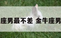金牛座男最不差 金牛座男好吗