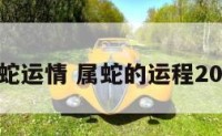 属蛇运情 属蛇的运程2021