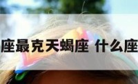 哪个星座最克天蝎座 什么座克天蝎