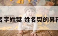 男孩名字姓樊 姓名樊的男孩名字