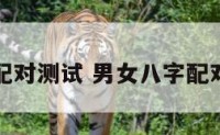 男女八字配对测试 男女八字配对测试准吗