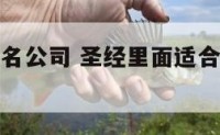 根据圣经起名公司 圣经里面适合做公司名称推荐
