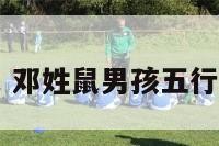 女孩姓邓属鼠 邓姓鼠男孩五行取名大全免费