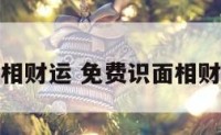 免费识面相财运 免费识面相财运的软件