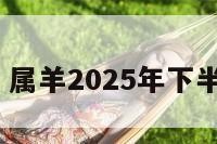 属羊20 属羊2025年下半年运势