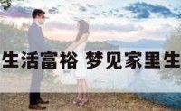 梦见家里生活富裕 梦见家里生活富裕了