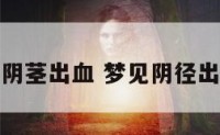 解梦阴茎出血 梦见阴径出血了