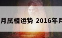 2016按月属相运势 2016年月份属相