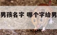 什么字代表男孩名字 哪个字给男孩取名寓意最好