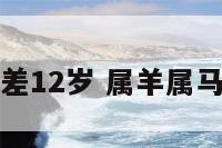 属羊的差12岁 属羊属马差几岁