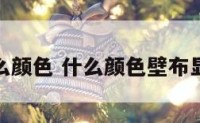 壁喜什么颜色 什么颜色壁布显家里亮