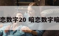 暗恋数字20 暗恋数字暗语