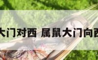 属鼠的大门对西 属鼠大门向西北好吗