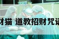 道教招财猫 道教招财咒语怎么念
