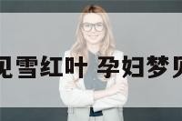 孕妇梦见雪红叶 孕妇梦见雪好吗