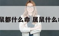 属鼠都什么命 属鼠什么命?
