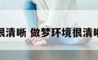 做梦环境很清晰 做梦环境很清晰是为什么