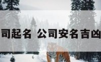 详安阁公司起名 公司安名吉凶计算方法