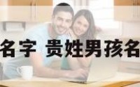 贵姓男孩名字 贵姓男孩名字有哪些