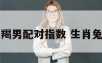 属兔摩羯男配对指数 生肖兔摩羯男
