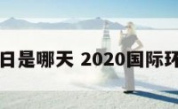 国际环境日是哪天 2020国际环境日主题