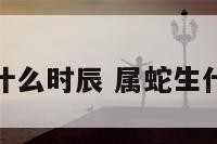属蛇生在什么时辰 属蛇生什么时辰好