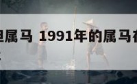 91年但属马 1991年的属马在2021怎么样